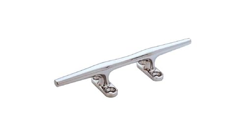 66010L3 8 in. Holo Base Stainless Steel Screw Mount Herreshoff Cleat