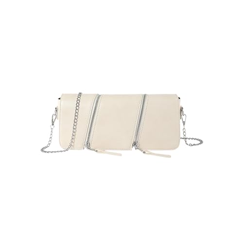 Moda Borsa a Tracolla da Donna PU Pelle a Spalla Impermeabile a Mano Capacità Media Borse Messenger Elegante Lavoro Shopping Viaggio Tote Beige