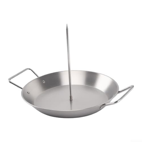 Brochetas verticales de acero inoxidable para cocinar carne jugosa sin quemarla 2