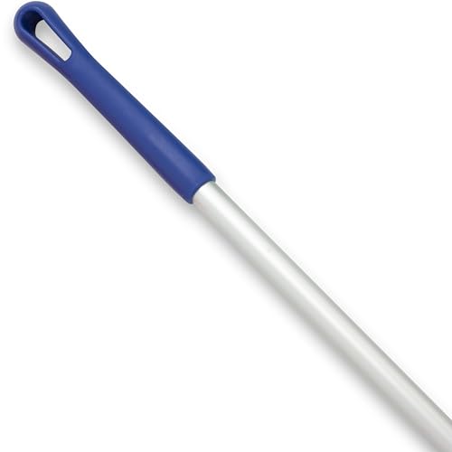 Image of SPARTA Adjustable Aluminum Broomstick, 48 inch Mop and Broom Handle Replacement with Color-Coded System for Environments with Harsh Cleaning Agents, Aluminum, 48 Inches, Blue