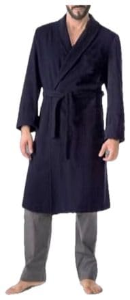 Generico Vestaglia da camera Blu in Lana e Cashmere modello Scialle Classico di B&B Italy TG. 52