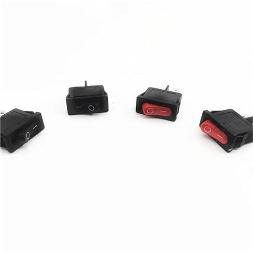 Interruptor basculante KCD1-110 negro de 10x22 mm para sustitución en paneles 4