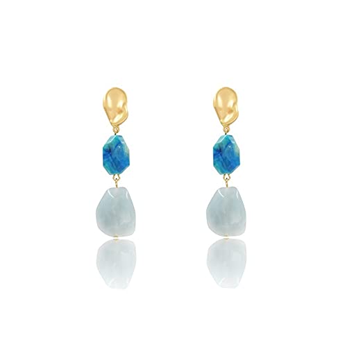 Boucles d'oreilles vintage boule de verre bleu : le cadeau idéal pour marquer les esprits