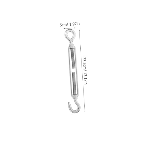 Alipis Tensores de Acero Inoxidable para Cable de Acero con Diseño Abierto para Rigging de Vela de Sombra, Construcción Pesada de Acero Inoxidable miniatura 2