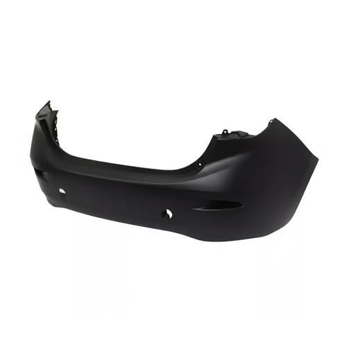 Image of FitParts Compatible with Mazda 3 2014-2018 Rear Bumper Cover | Primed, Without Parking Sensor Holes, Ready to Paint, OEM BJS750221ABB, MA1100215