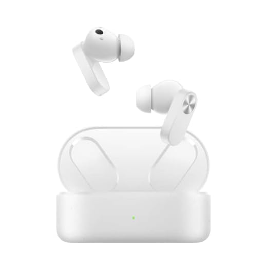 OnePlus Nord Buds 2 - Auriculares inalámbricos con duración de la batería de hasta 36 Horas, Cancelación Activa del Ruido de hasta 25 dB y Algoritmo de Mejora de Graves BassWave™ - Lightning White