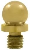 Deltana Ball Tip Solid Brass Cabinet Finial in PVD (Set of 10)