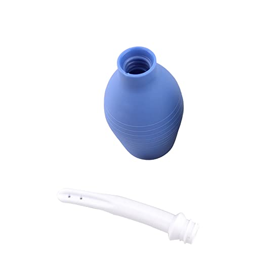 Image of Anal Douche Enema Bulb Vaginal Douche Enema Cleaner for Women's or Man's Health -for Water or Coffee Colon Cleansing, Detox and Constipation (Blue, 10.4 Ounce)