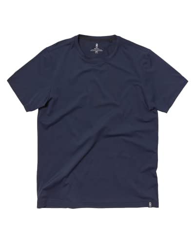 Rhone Men's Essentials Training Tee, Recycled Lightweight Polyester Fabric, Moisturewicking Technology, 4-Way Stretch (Navy Blazer, Large) #TOP6