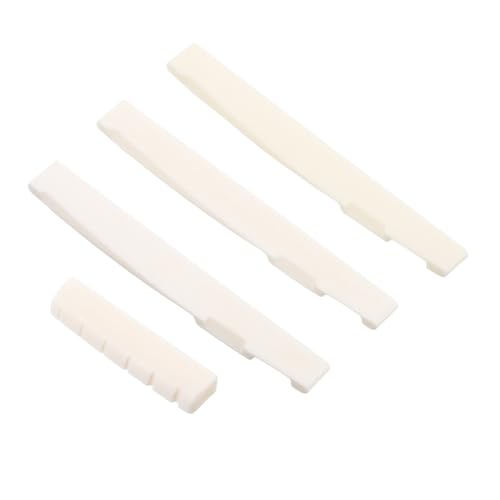 HOOTNEE 骨製ギターブリッジサドルとナット 交換用弦楽器パーツ アコースティックギター対応 摩耗低減設計 な音色のためのサドルブリッジ