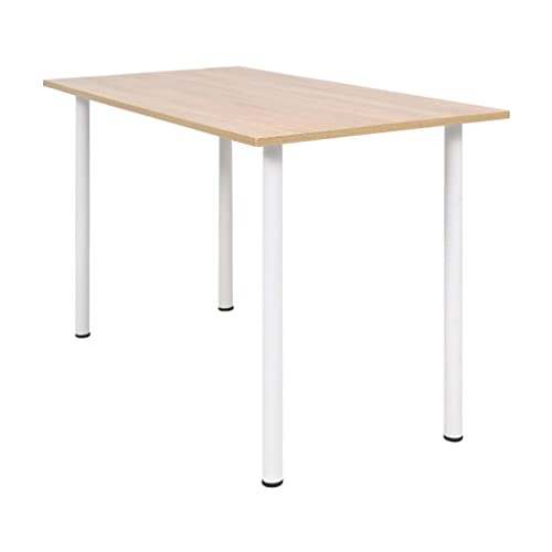 Table de salon peu encombrante marron chêne pour petits espaces et studio