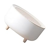 GLSTOY Mini Cestino da Tavolo Alto con Coperchio, Contenitore per Rifiuti e Articoli Vari, Piccolo Bidone per Ufficio e Casa in Materiale Pp e Abs, Compatto e Pratico per Cucina