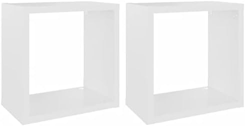 vidaXL 6x Wall Cube Shelf Home Living Room Bedroom Furniture Set Shelving Ledges Storage Wall Hanging Floating Shelf Unit Cube Organiser Grey
