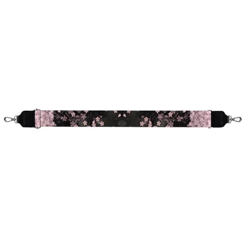 Image of Coldinair Cherry Blossom Purse Straps Replacement Pink Floral Flowers Crossbody Bag Strap Adjustable Wide Guitar Straps for Handbags Luggage Strap