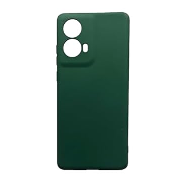 Capa Capinha Compatível Com moto G85 Silicone Aveludada Premium Verde escuro