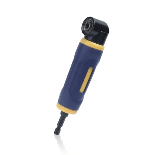 90 Degree Drill Attachment, Right Angle Drill Adaptor Impact Adapter Attachment Extension Driver for 1/4in Standard Hex Shank Drills Bits