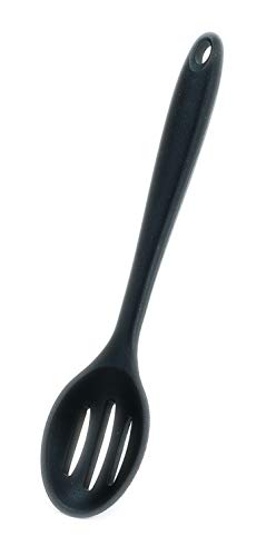 パール金属 TOUCH シリコーン穴あきスプーン 大 BLACK
