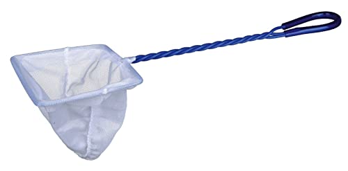 Épuisette à mailles fines pour aquarium blanc filet nylon bassin poisson 5cm