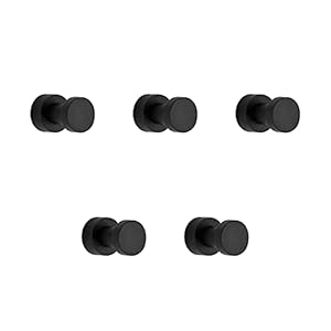 BVL BF2230 Matte Schwarz Handtuchhaken 5 Stück