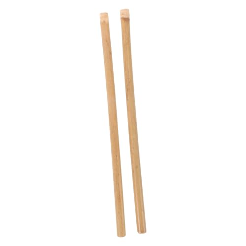Baquetas profesionales antideslizantes Toyvian de bambú, 1 par, ideales para batería, bombo y música folclórica, para adultos y principiantes miniatura 1