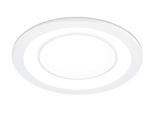Trio Leuchten Foco LED empotrable Core 652610131, plástico, color blanco, incluye LED de 10 W