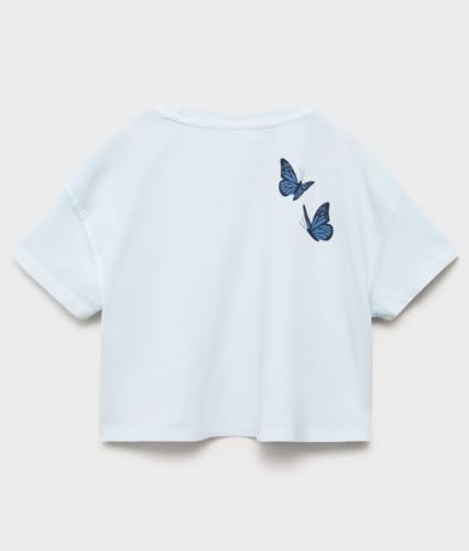 Image of Alan Jones Clothing Girls Crop T-Shirt | Short Length Drop Shoulder Tee | Printed Casual Top for Girls