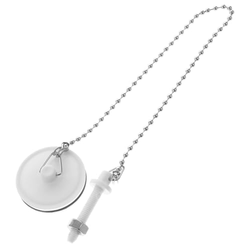 AKOOSY Tapón de Desagüe para Bañera Inoxidable con Cadena Práctico y Resistente para Baño y Cocina Fácil de Limpiar y Extraer Accesorio Versátil para Fregadero y Bañera