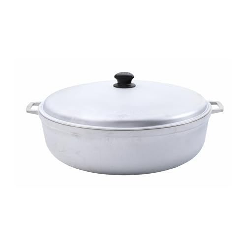 IMUSA USA 11.6Qt Jumbo Traditional Colombian Caldero, 11.6 Quart, Silver