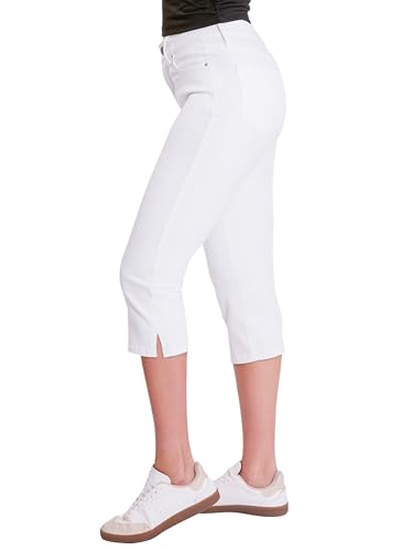 YMI Jeans Women's Luxe High Rise Capri with Side Slit, C1137602