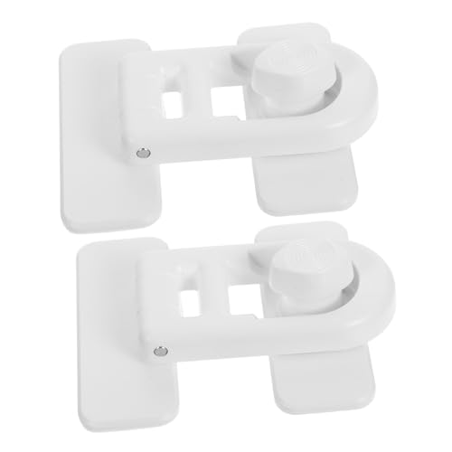 SHINEOFI 2 Piezas Cerradura de Seguridad Infantil para Puertas de Refrigerador y Armarios Bloqueo Resistente para Cocina Congelador Cajones y Ventanas Fácil Uso para Adultos Protección para