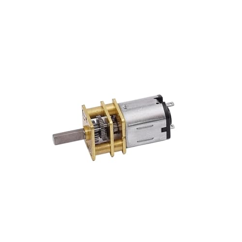 DC 3V/6V/12V N10 N20 N30 Mini Metal Gear Motor Straight Output Shaft Slow Speed Torque Worm All Metal Gearbox Motor Robot(N20 Motor)