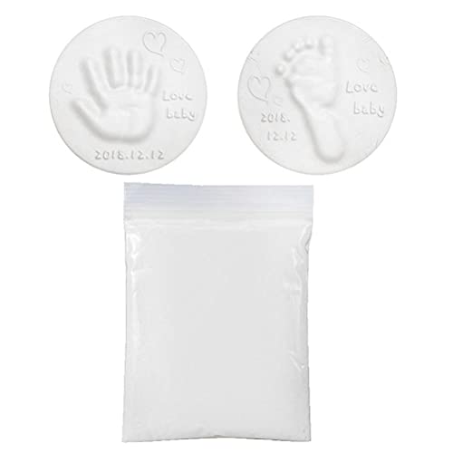 Settoo Kit Empreinte Pieds Et Mains BéBé, Kit De Moulage à La Main Couleurs Argile Molle Duveteuse Mousse Fournitures Jouets pour Enfants TrèS Doux Cover