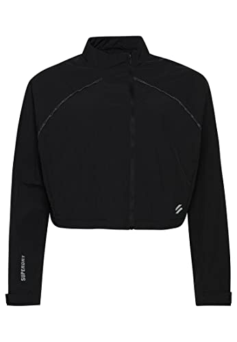 Superdry Chaqueta Impermeable para Mujer Run Cropped para