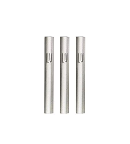 A&S Mezuzot Aluminum Waterproof Case Peel & Stick Easy Installation Home Blessing (Silver, 3)