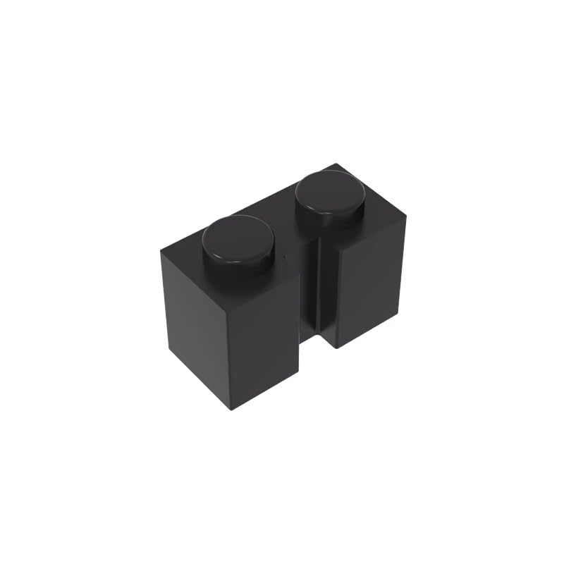 Gobricks 4216 Hinge Brick Brick Special 1x2 with Groove 50 Pieces GDS-798 Compatible with Lego Building Blocks Color:Black — image 1