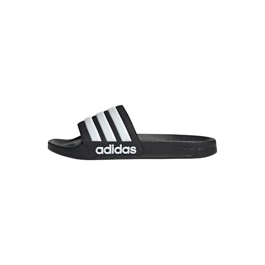 adidas Adult Adilette Shower Core Black/White/Core Black 10