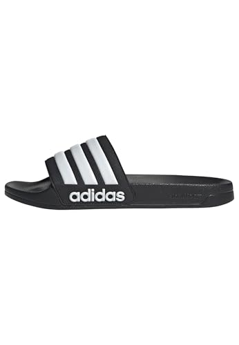 adidas Adult Adilette Shower Core Black/White/Core Black 10
