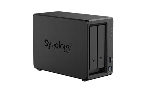 Synology Kit NAS DS725+ à 2 Baies, processeur Ryzen, mémoire 4 Go, utilisateurs Standard 2,5 GbE-NIC, revendeur Domestique autorisé, Field Lake, Support téléphonique, DiskStation