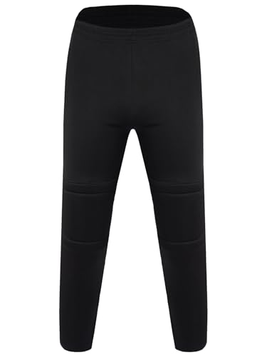 TiaoBug Kids Boys Soccer Goalkeeper Training Pants with Knee Protection Pads Goalie Padded Sweatpants Trouser2