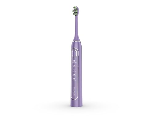 Cepillo de Dientes Eléctrico Recargable para Adultos con 6 Cabezales, Cepillo de Dientes Eléctrico Sónico con 5 Modos y Temporizador de 2 Minutos