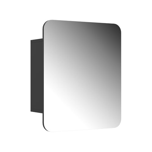 Vicco Badspiegelschrank Anthrazit Zino 60x50x17 cm - Badezimmerschrank mit Spiegel, Ordnung & Eleganz für jedes Badezimmer