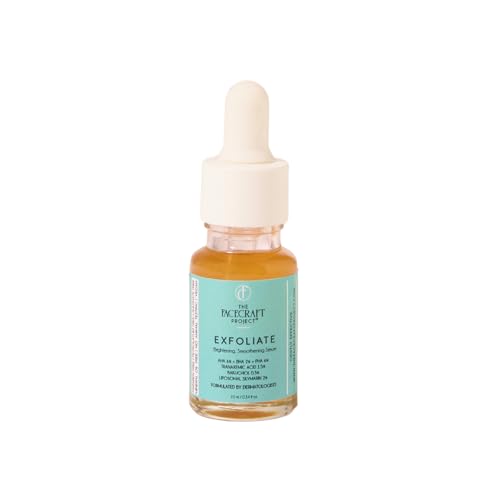 Image of THE FACECRAFT PROJECT Vitamin C Gentle Exfoliate Serum for Unisex Adults, All Skin Types, Lightweight & Non-Greasy Feel, Daily Use for Hydration, Skin Renewal & Brightening (10ml)
