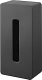 Yamazaki 5588 Tower Film Hook Tissue Case, Black, ABS Resin/Polycarbonate/Pet/Polyurethane, 26.2 x 13.2 x 8.3 cm