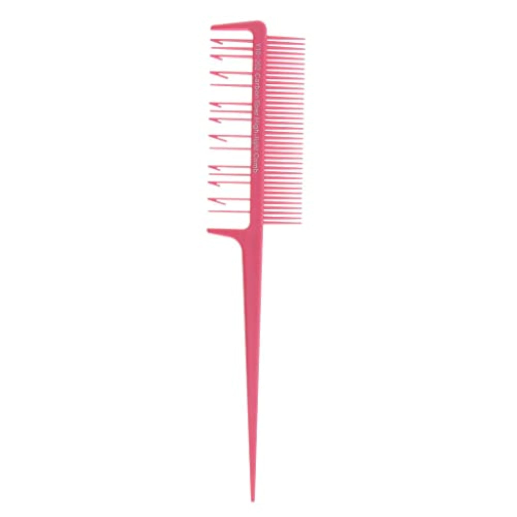 Hair Dyeing Comb Highlight Weaving Cutting Brush, Pink