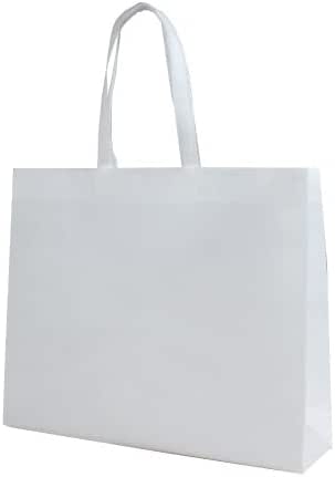 Amazon | 不織布特大バッグ 50枚 SW504612 (ホワイト) | ギフトバッグ・袋 | 文房具・オフィス用品