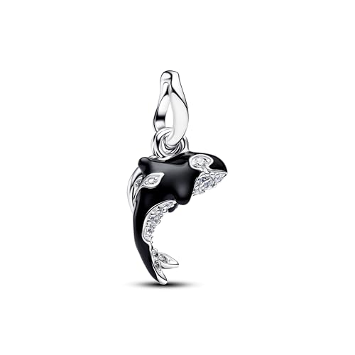 Joyas de orca en plata y esmalte negro para regalar a entusiastas del mar
