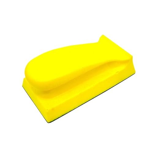 TEHAUX 70x135mm Pu Manual Sanding Disc Holder Abrasive Back Hook Loop for Wood Automotive Polishing