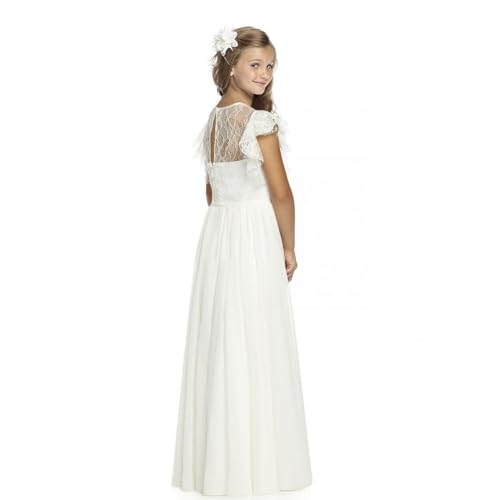 ABAO SISTER Flutter Sleeves A-line Flower Girl Dress2