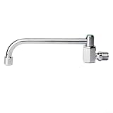Wandmontierter Wasserhahn, Kupfer, 4 Punkte, drehbar, automatische Küchenspüle, Einhebel-Einloch-Auslaufhahn für Badezimmer und gewerbliche Nutzung (20 cm)