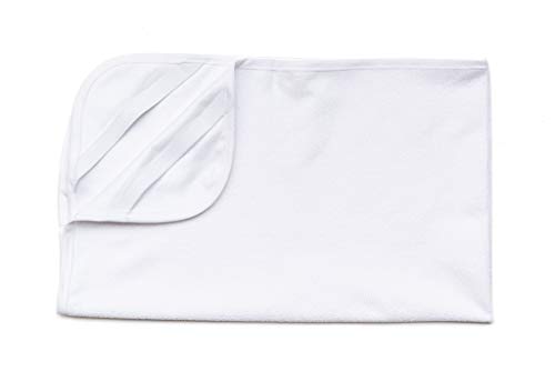 FlyIdeas Juego 3 Pza - 2 Sabanas Bajeras para Cuna 120x60 cm con Esquinas Engomadas y 1 Protector Colchon Impermeable en 100% Puro Algodon Cert. Oeko-Tex Suave y Transpirable, Hecho in EU